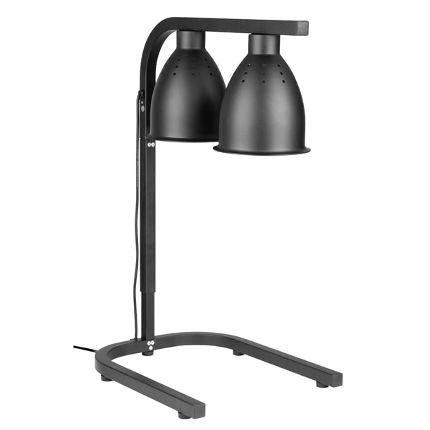 Apuro Infrared Food Warmer Matt Black - 500W. Fits 1/1GN