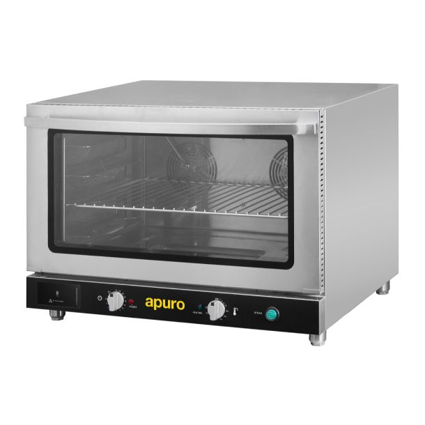 Apuro Bakery Convection Oven with Steam 100Ltr - Three phase. 4.6kW. Fits 4x 1/1GN or 4x 600x400 bakery trays