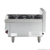 GasMax JUS-TR-2BLPG GASMAX Benchtop LPG 2 Burner Cooktop with Splashback