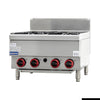 GASMAX JUS-TR-4BLPG Benchtop LPG 4 Burner Cooktop with Splashback