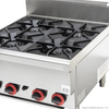 GASMAX JUS-TR-4BLPG Benchtop LPG 4 Burner Cooktop with Splashback
