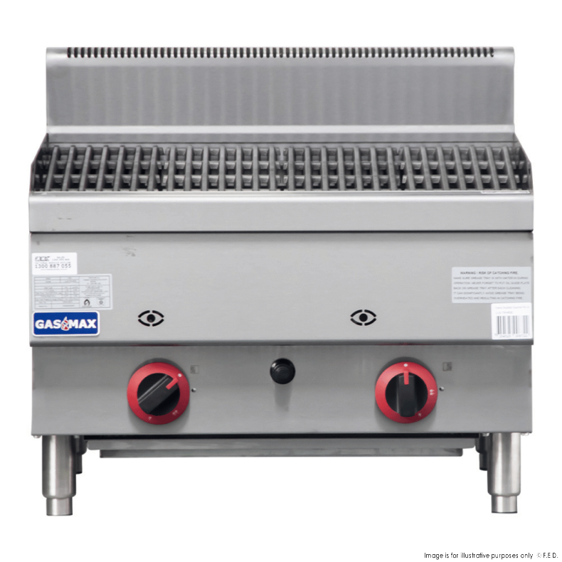 GASMAX Benchtop 2 Burner Chargrill - JUS-TRH60E - Catering Sale