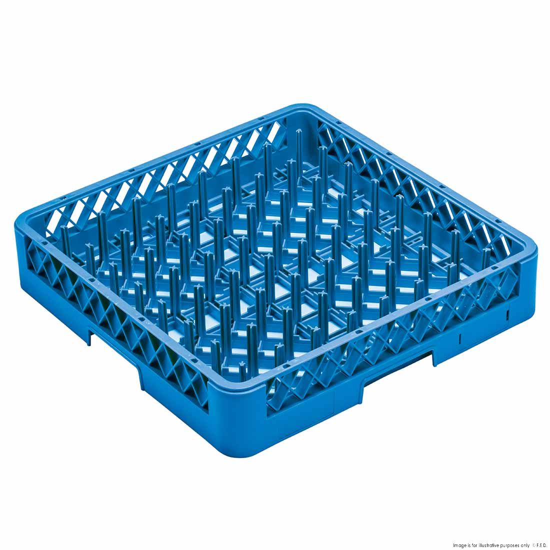 Axwood JW-B64B 64 Compartment Plate and Tray Rack