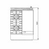 B+S K+ Oven with two open burners and 300mm Grill Plate KOV-SB2-GRP3