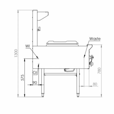B+S K+ Single Hole Waterless Wok UFWWK-1