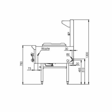 B+S K+ Two Hole Waterless Wok UFWWK-2