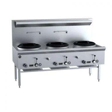B+S Black BAWBT-SB2R - 2 Burner Boiling Top Right Side Wok Attachment