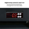 Thermaster LG-1200BP Thermaster 1075L Black Large Two Glass Upright Drink Fridge