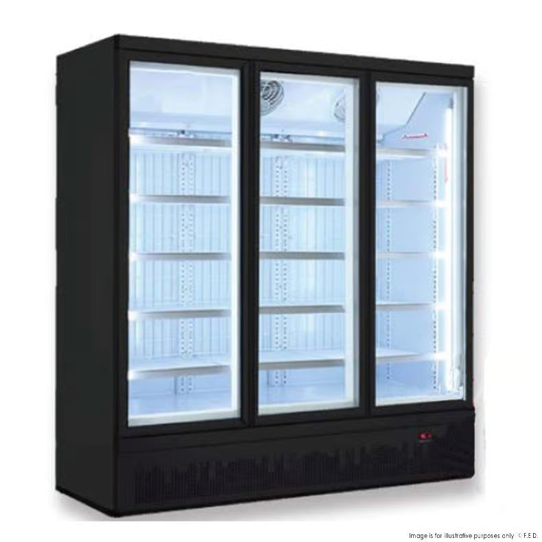 FED LG-1500BGBM Triple Door Supermarket Fridge 1664L