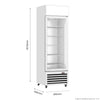 Thermaster Single Glass Door Colourbond Upright Drink Fridge LG-370P