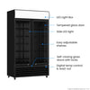Thermaster Two Glass Door Colourbond Upright Drink Fridge LG-730BP