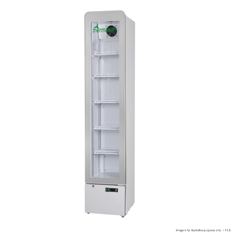 Thermaster SlimFit Upright Glass Door Beverage Fridge - LG166FA