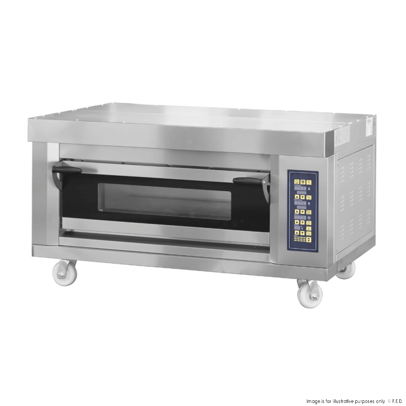 Bakermax Stackable Electric Deck Bakery Oven with steam- ME2ST-1D