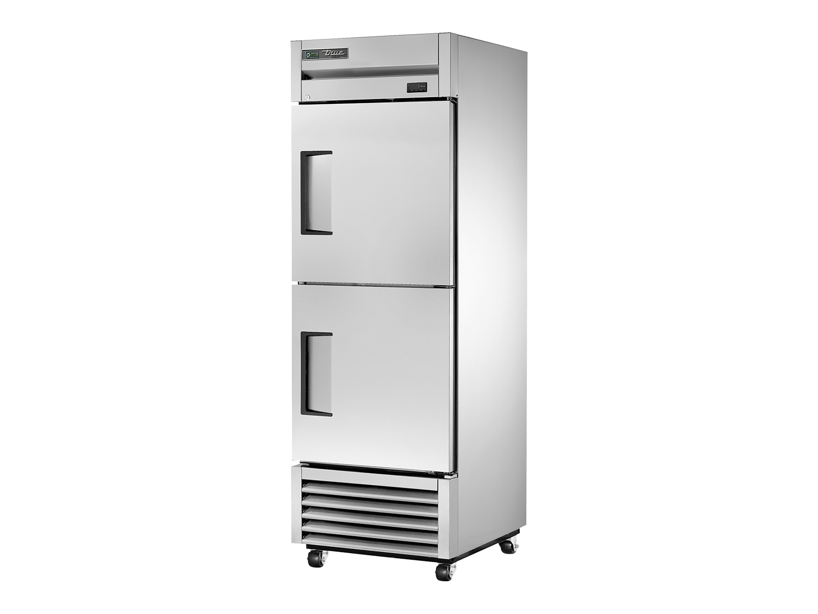 True - Upright Foodservice Freezer, 2 Half Solid Swing Doors