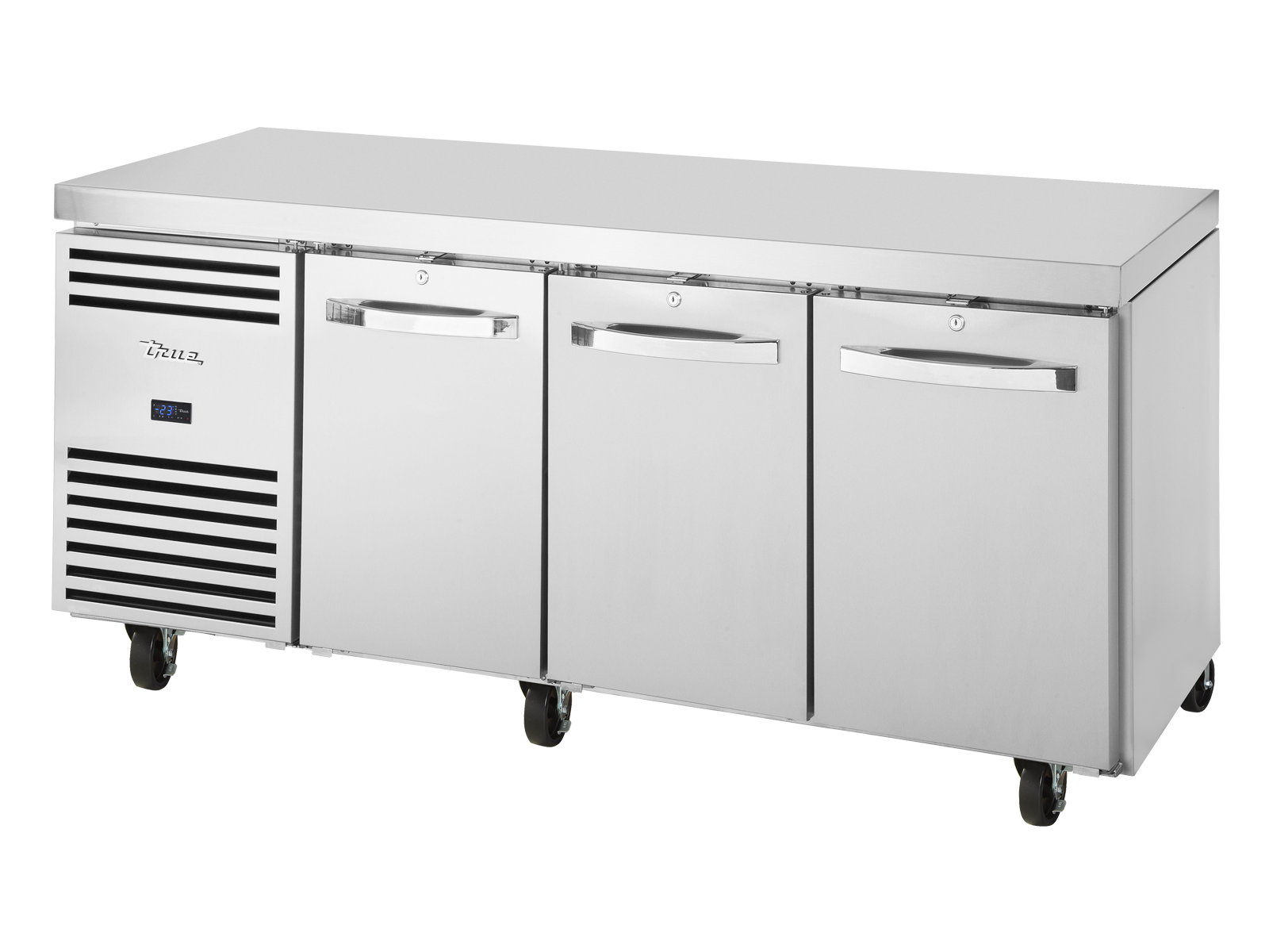 True - 1/1 GN Counter Freezer, 3 Section