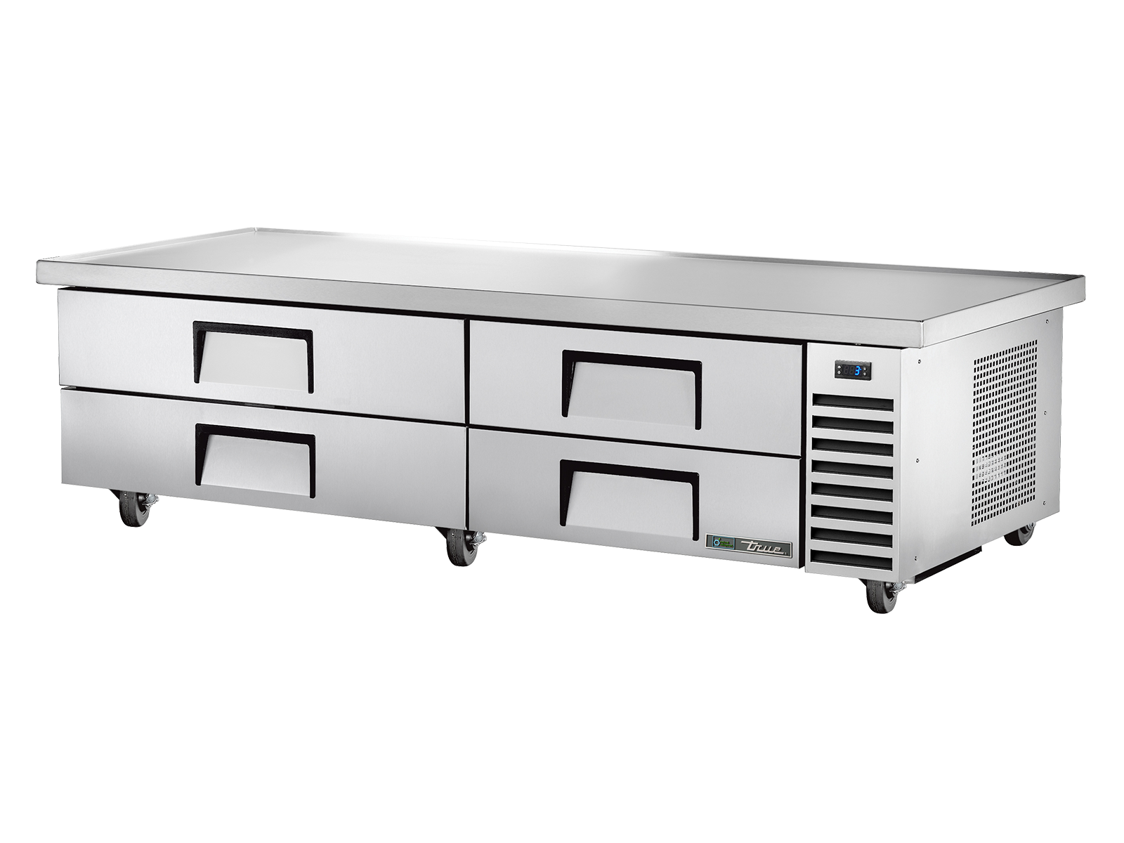 True - Under-Equipment Refrigerator, 4 Drawers, Extended top