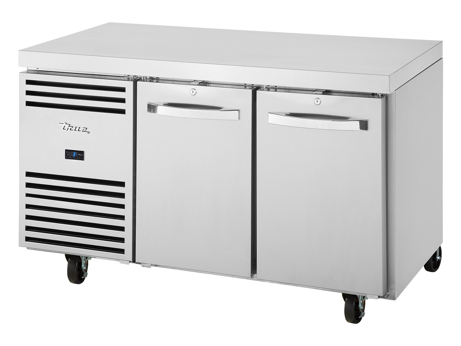 True - 1/1 GN Counter Refrigerator, 2 Section