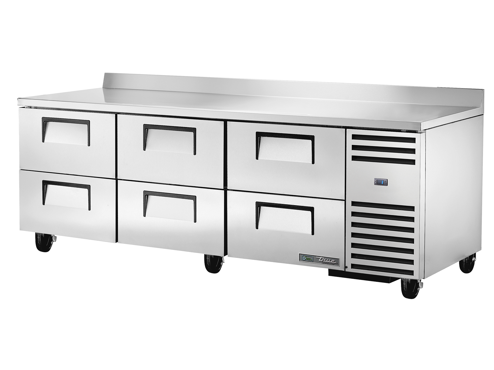 True - Deep Worktop Counter Refrigerator, 6 Drawers