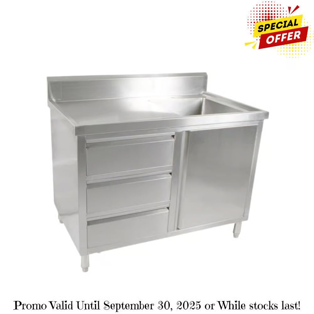 Modular Systems SC-6-1200R-H Cabinet with Right Sink