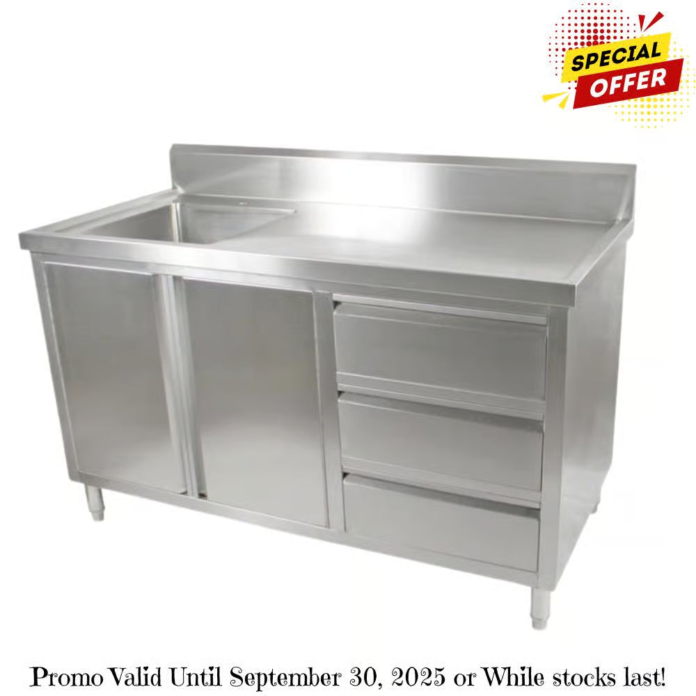 Modular Systems SC-6-1500L-H Cabinet with Left Sink