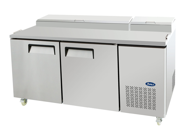Atosa MPF8202OS - Pizza Prep Table Fridge with Over Shelf