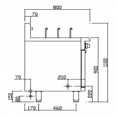 Luus NC-45, NC-45-A, NC-45-B, NC-45-C Asian Range Noodle Cookers