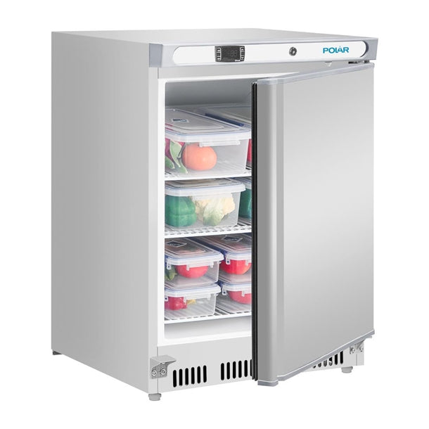 Polar C-Series Stainless Steel Under Counter Fridge 150Ltr - 150W | Total usable capacity: 64 Ltr | R600a