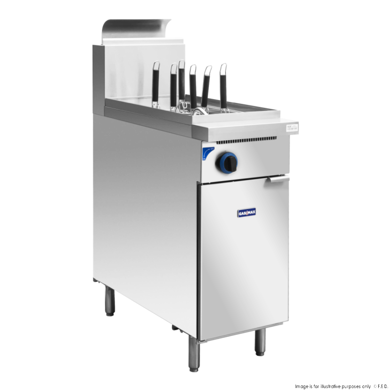 Gasmax V Pan Natural Gas 6 Baskets Pasta and Noodle Cooker PC150-6