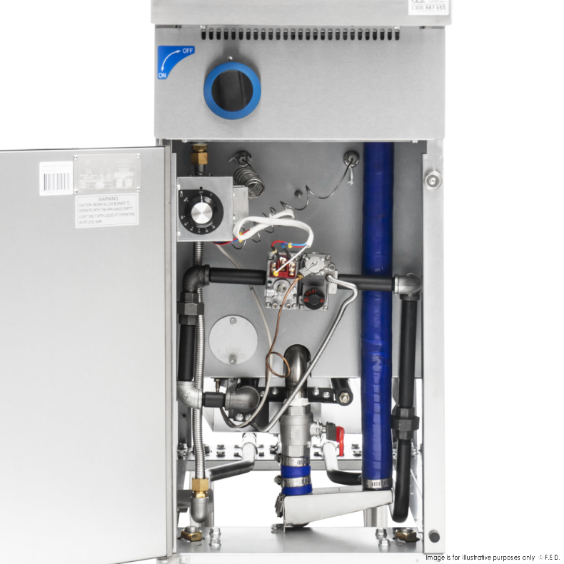 Gasmax V Pan Natural Gas 6 Baskets Pasta and Noodle Cooker PC150-6 - Catering Sale