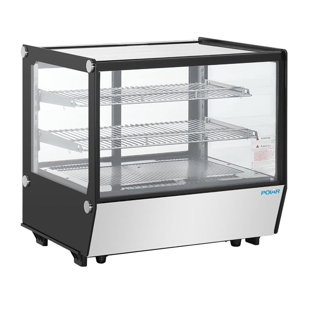 Polar G-Series Counter Display Merchandiser Square Glass - 120Ltr - 120Ltr | Counter Display