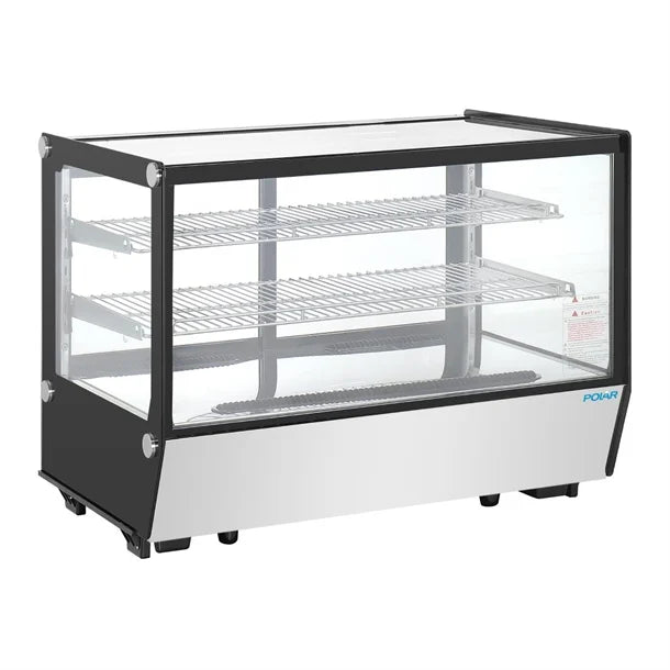 Polar G-Series Counter Display Merchandiser Square Glass - 160Ltr - 160Ltr | Counter Display