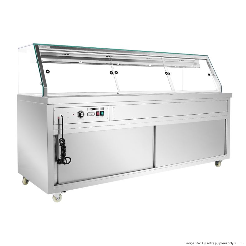 Thermaster Wet and Dry Bain Marie Display 6x1/1 GN Pans PG210FE-XG - Catering Sale