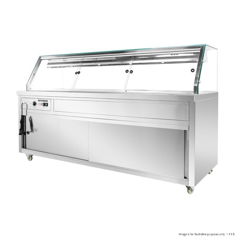 Thermaster Wet and Dry Bain Marie Display 6x1/1 GN Pans PG210FE-XG - Catering Sale