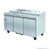 Thermaster PWB150 three door DELUXE Pizza Prep Bench 7 × 1/3 GN pans 1500mmW