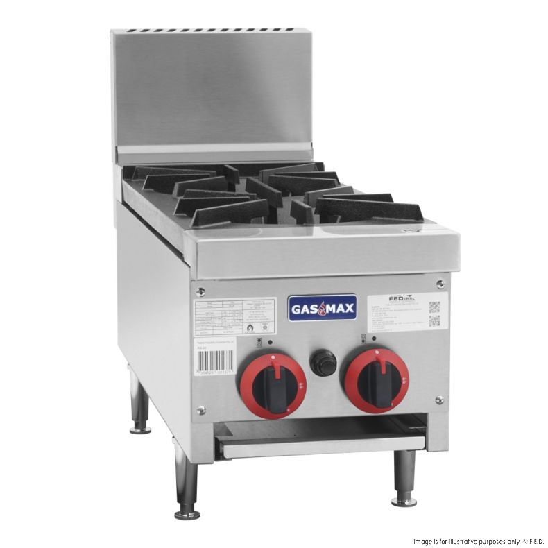 Gasmax Gas 2 Burner Cook Top - RB-2E - Catering Sale