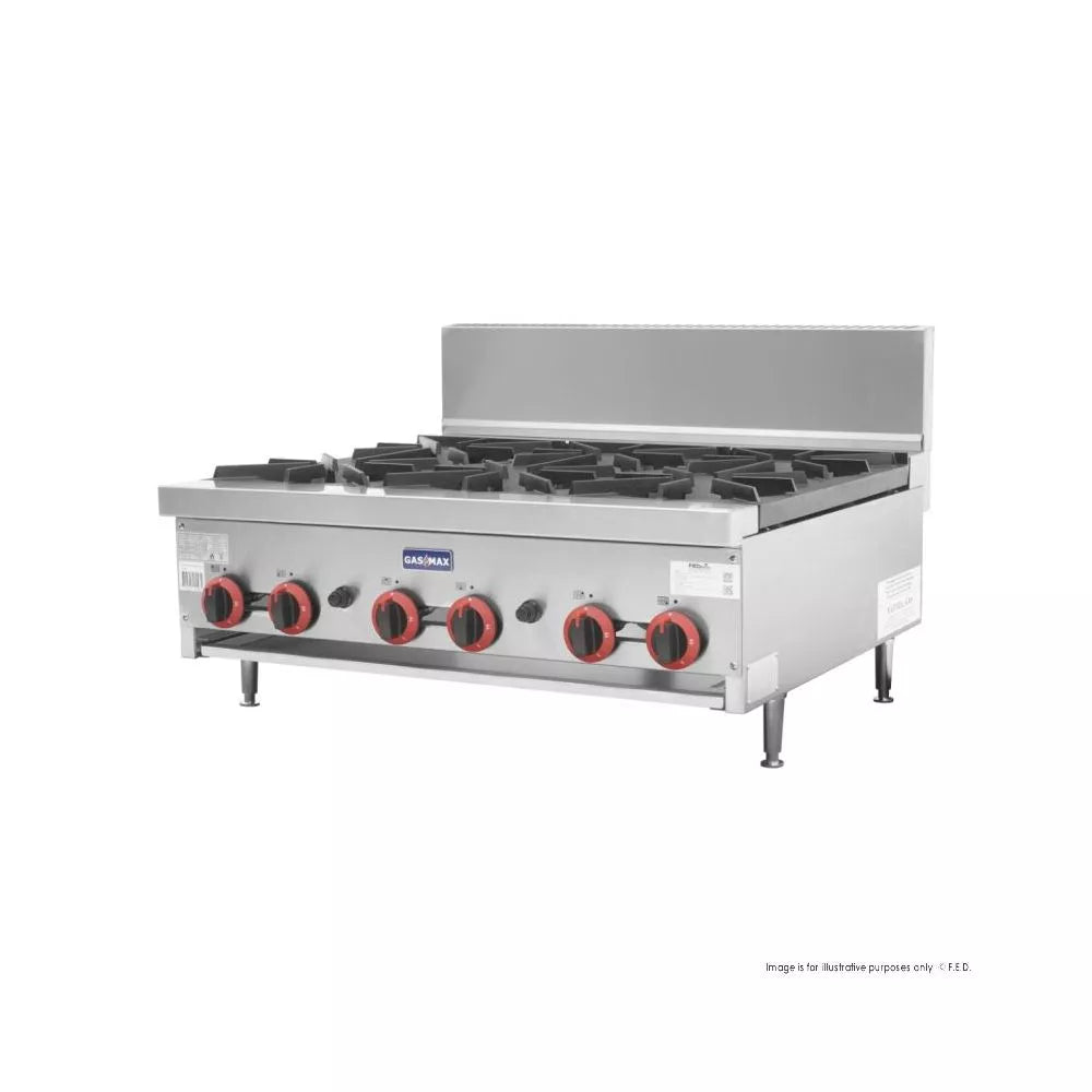 Gasmax RB-6E Gas 6 Burner Cook Top