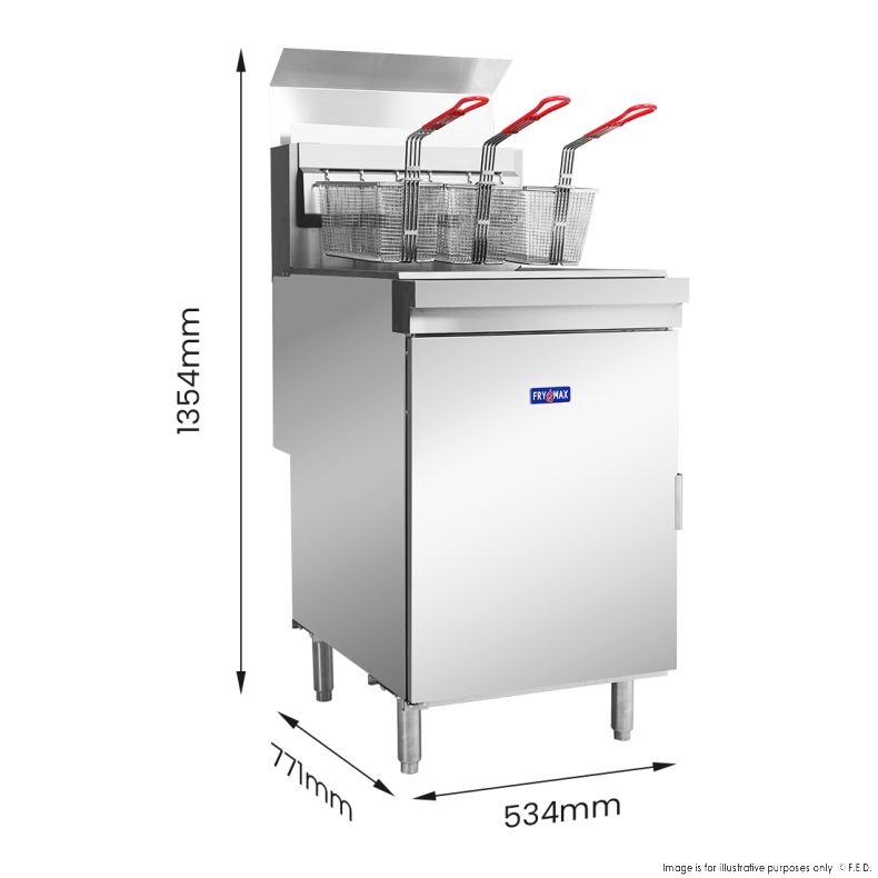 GasMax Superfast LPG Gas Tube Fryer - RC500ELPG - Catering Sale