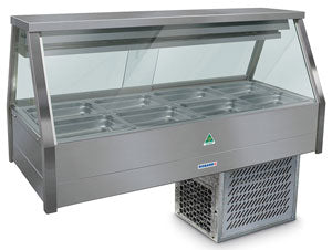 Roband ERX24RD Straight Glass Food Bar (Refrigerated Cold Plate & Cross Fin Coil)
