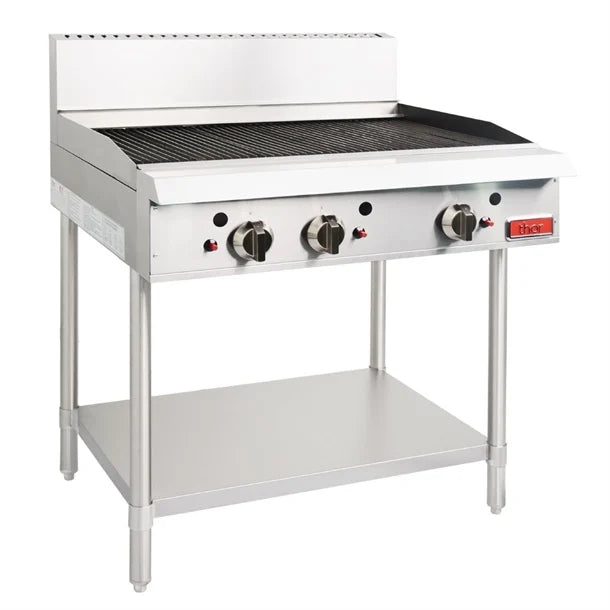 Thor 3 Burner Gas Char Grill - Propan Gas(LPG) - Catering Sale