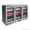 FED SC316SG Three Door Stainless Steel Bar Cooler 320L