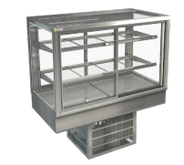 Cossiga / STGRF12-SD / Tower Counter Series Chilled 1200mm - Sliding Front and Rear Glass Doors / 205kg / W1200 x D650 x H925  / 1Y Warranty