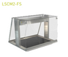 Cossiga LSCM2-FS Linear Series Ceramic Hotplate (2x1/1 GN Plates) - Square Glass Assisted Service with Acrylic Rear Doors