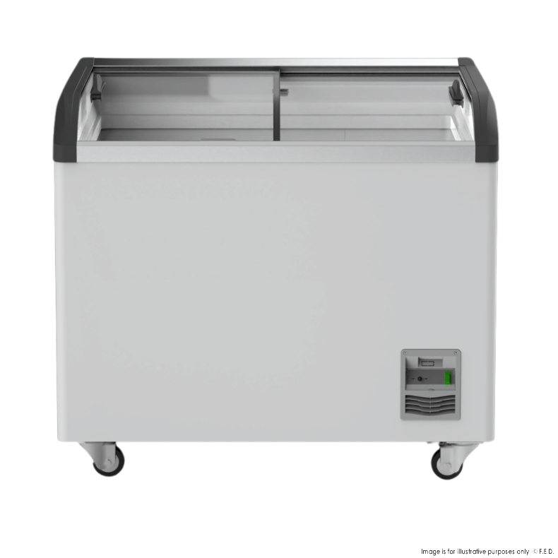 Thermaster Heavy Duty Supermarket Glass Sliding Lid Freezers 306L - SD-306K - Catering Sale