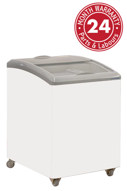 Exquisite SD151 - Curved Glass Display Chest Freezer 151L