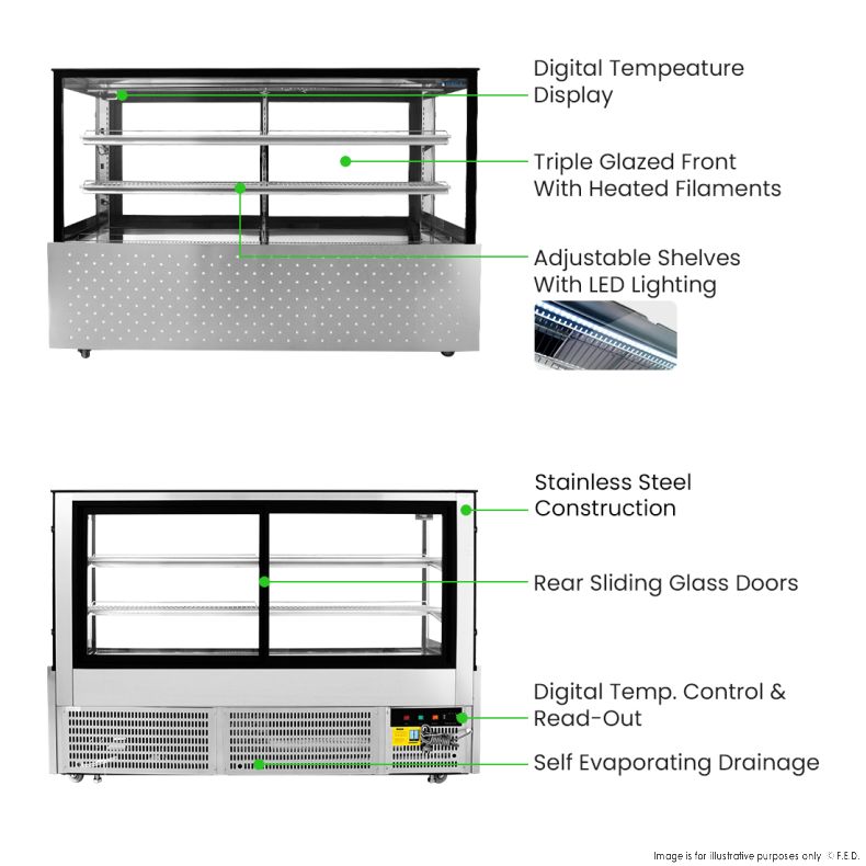 Bonvue Chilled Food Display - SG180FA-2XB
