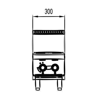 COOKRITE AT80G2B-C BENCHTOP GAS OPEN 2 BURNER