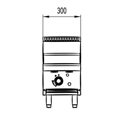 COOKRITE AT80G3G-C BENCHTOP 300MM GAS GRIDDLE