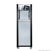 Thermaster SUFG500B Single glass door upright freezer black stainless steel 500L 620mm Wide