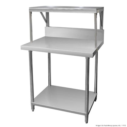 GasMax SMB-7-0900 - Heavy Duty Salamander Bench with Shelf Braces 900mm
