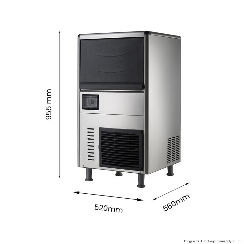 Blizzard Underbench Granular Ice Maker 60Kg - SN-068F